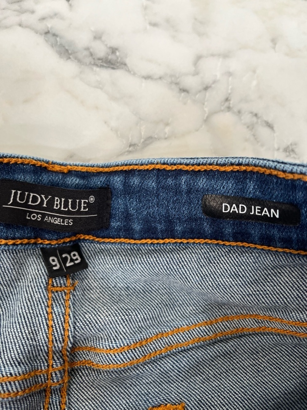Judy Blue Johnny High Rise Hidden Button Fly Dad Jeans Medium Wash Blue 29 - Picture 9 of 16